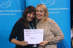 Luisa with Janette Westman who inspired her to get involved with infant feeding when they worked together in Bradford.