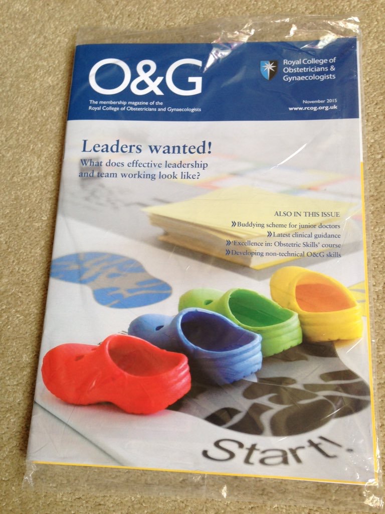 RCOG mag – front cover